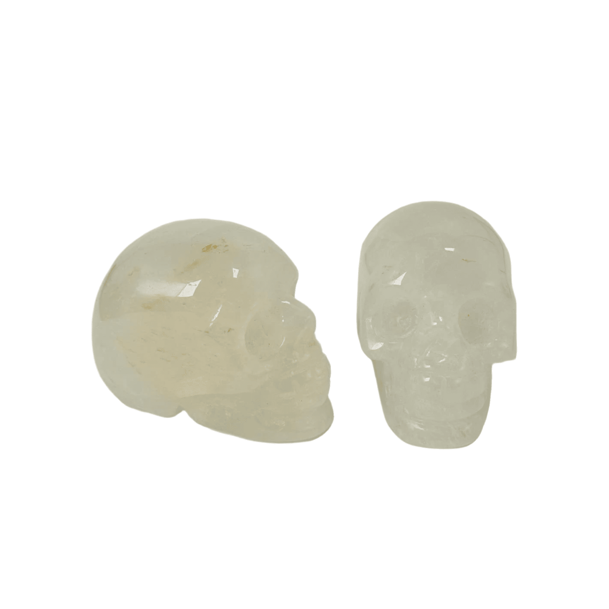 White Calcite Crystal Skull